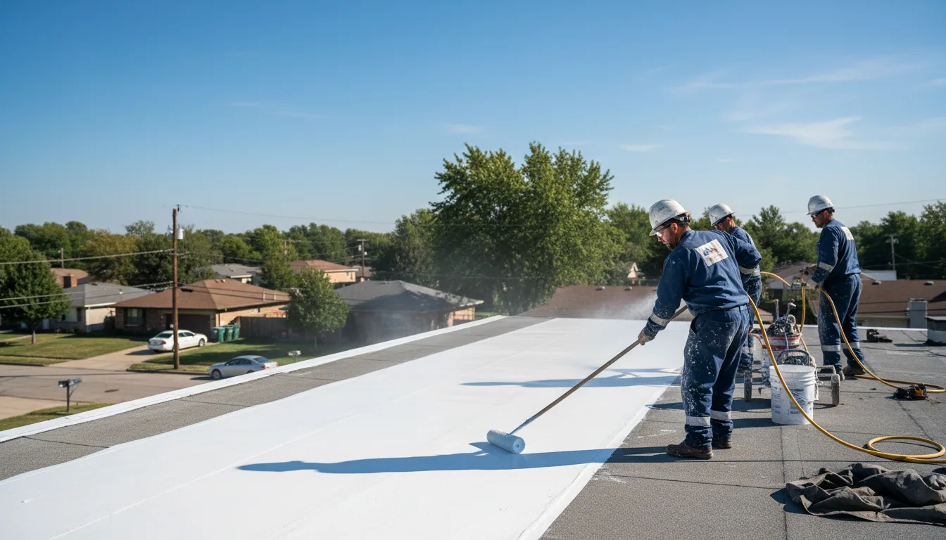 Commercial roof coating in Hazel Green, WI near me